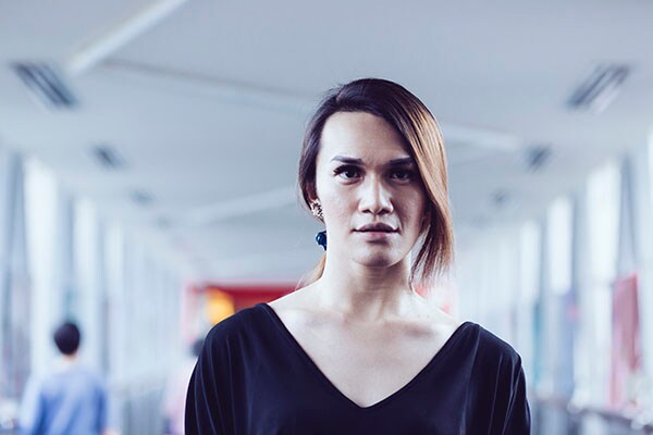 portrait of a transgender woman