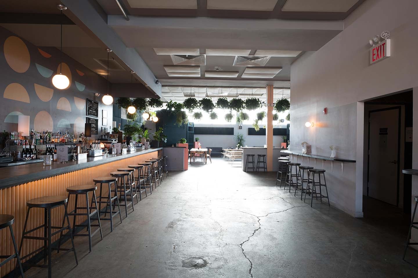 Interior of Nowadays dining room